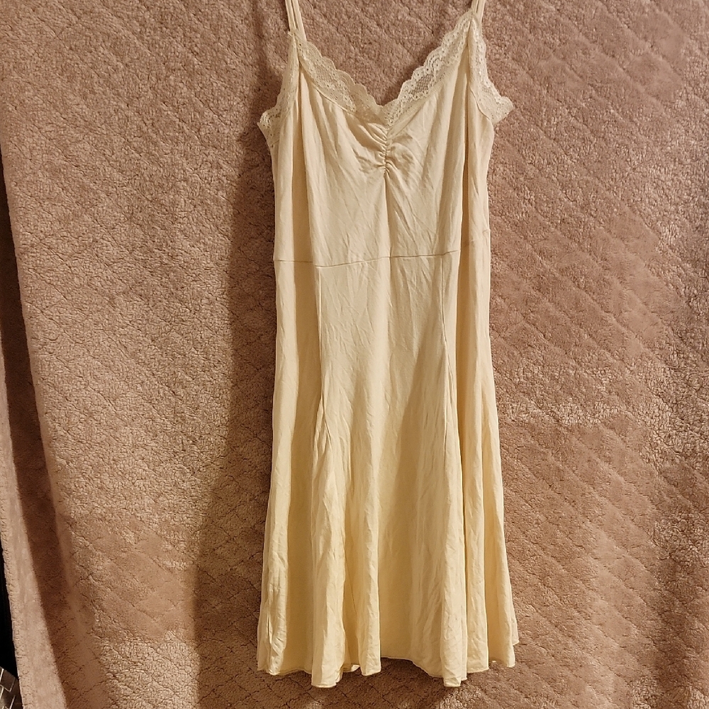 Urban Outfitters Cream Lace Trim  Dress